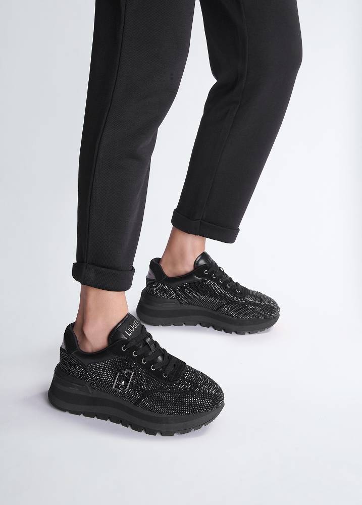 LIU JO AMAZING 23 - ALL OVER RHINESTONES SNEAKER