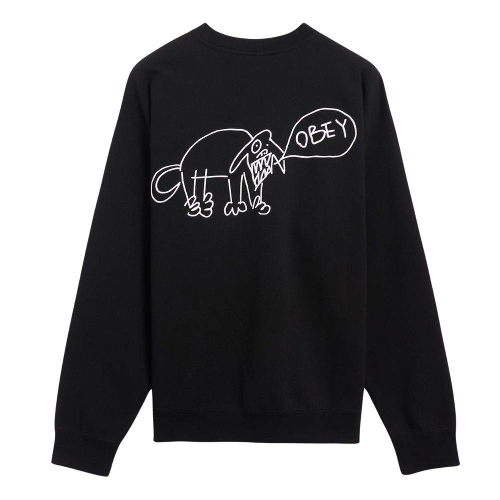 OBEY DOG DOODLE CREW FLEECE