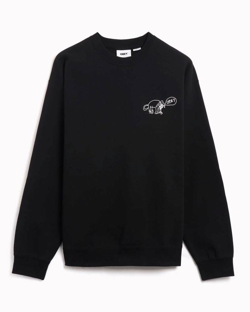 OBEY DOG DOODLE CREW FLEECE
