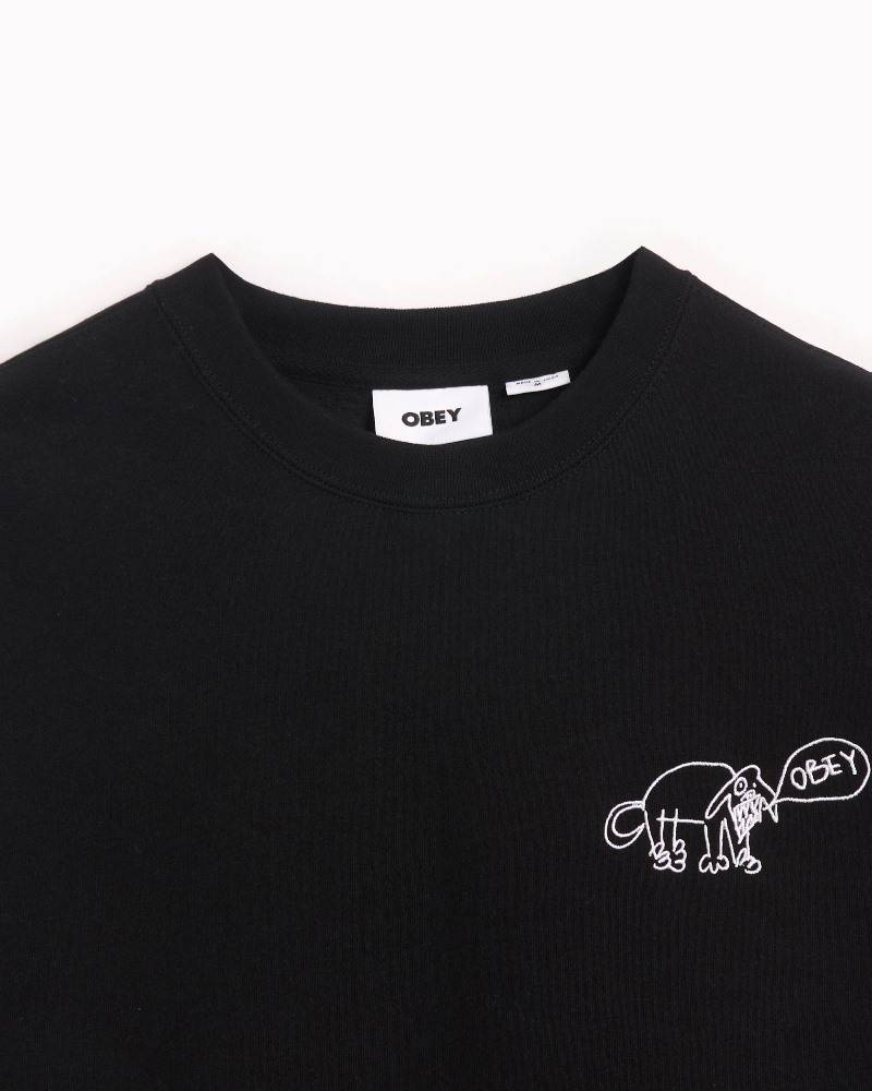 OBEY DOG DOODLE CREW FLEECE