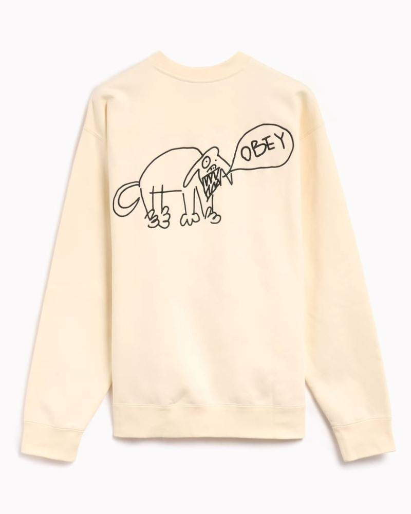 OBEY DOG DOODLE CREW FLEECE