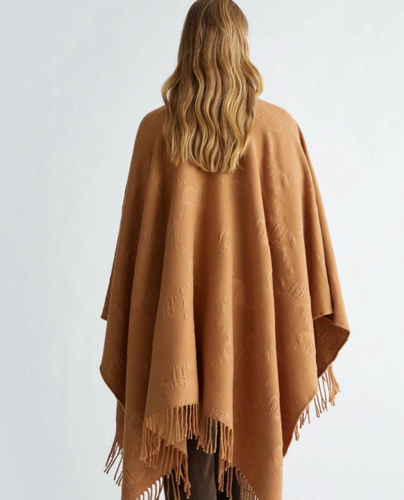 LIU JO PONCHO EMBOSSED LOGO