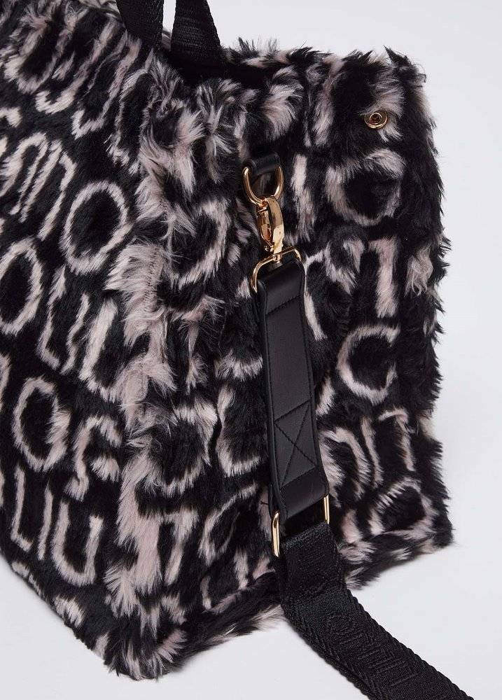 LIU JO FAUX FUR SOFT SHOPPING BAG AOP