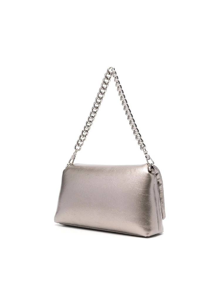 LIU JO LARGE METALLIC LAPUFFY CROSSBODY BAG