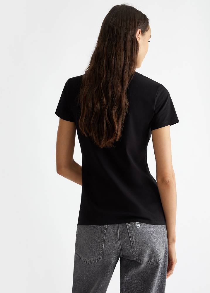 LIU JO COTTON MIX BASIC T-SHIRT