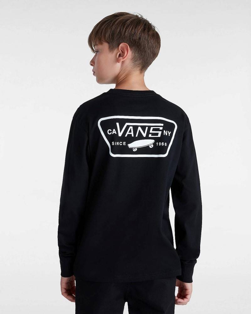 VANS BOYS FULL PATCH BACK LS TOP