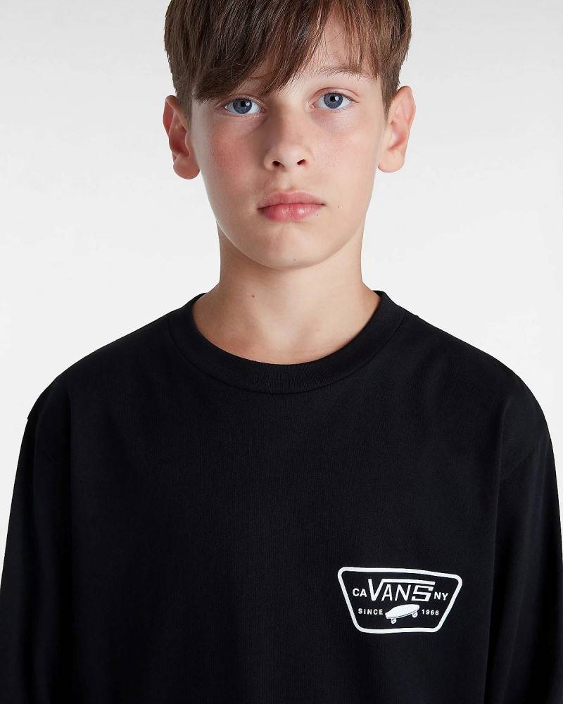 VANS BOYS FULL PATCH BACK LS TOP