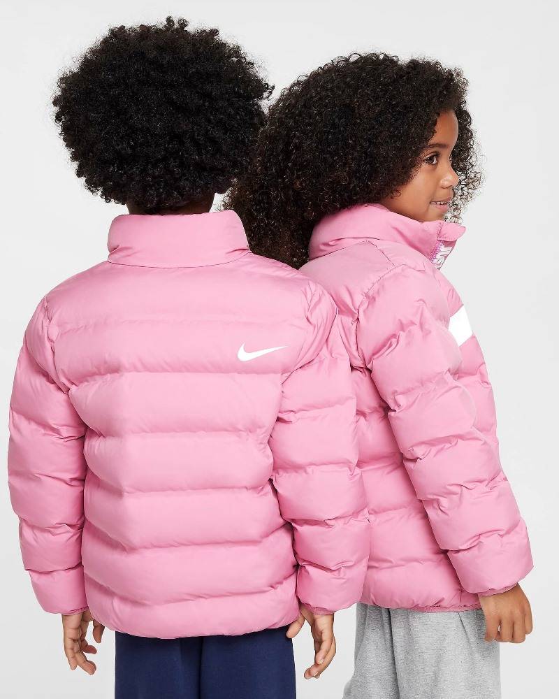 NIKE LITTLE KIDS WRAP SWOOSH DEBOSSED QUILT JACKET