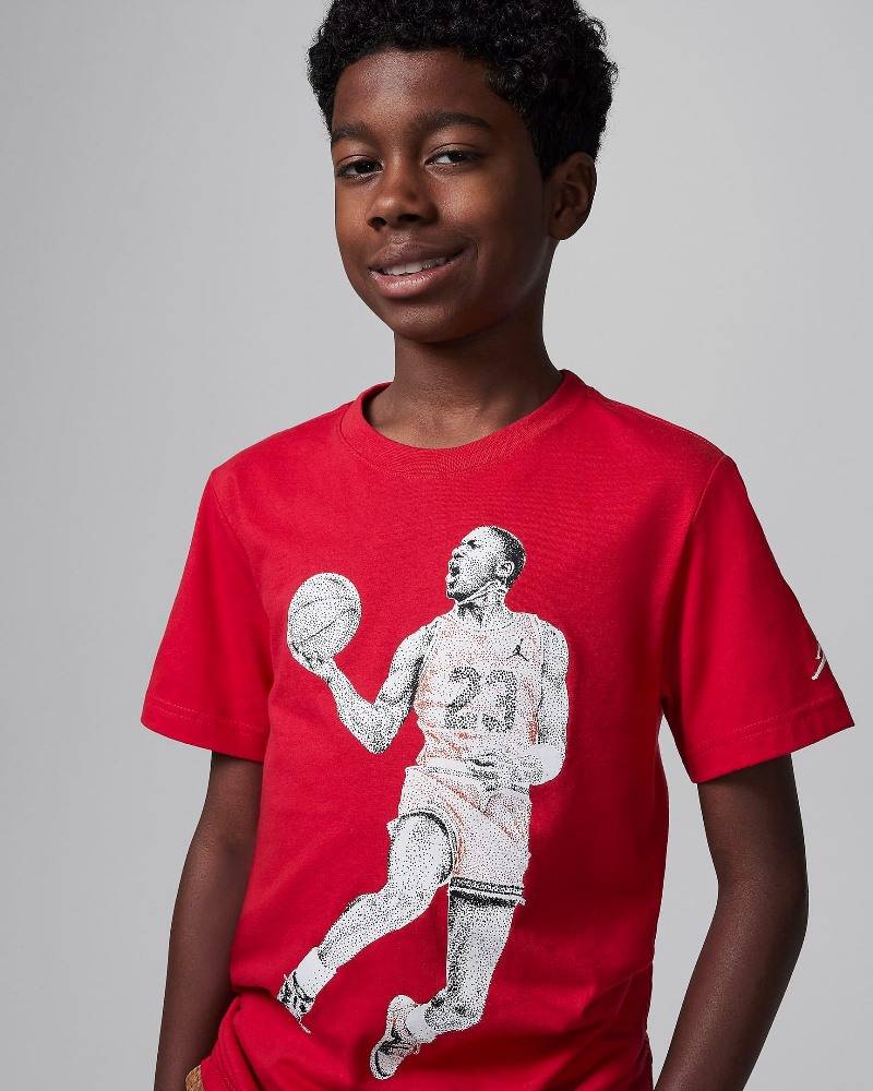 NIKE AIR JORDAN BIG KIDS DOTS SS TEE