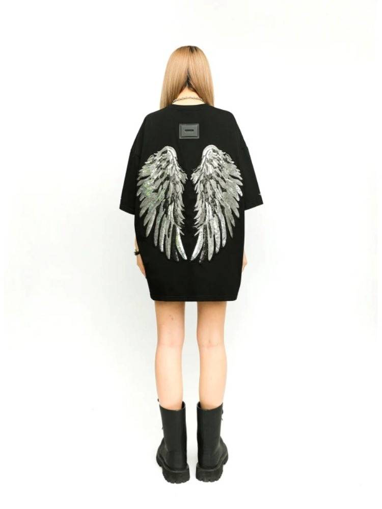 MWM SEQUIN WINGS T-SHIRT