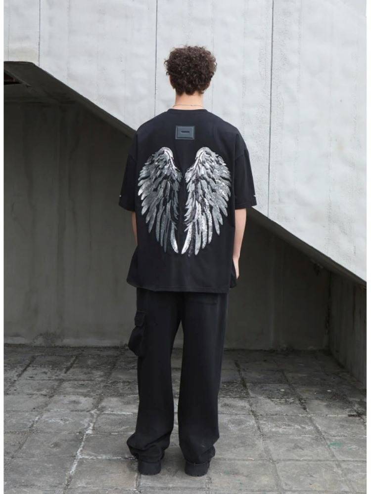 MWM SEQUIN WINGS T-SHIRT