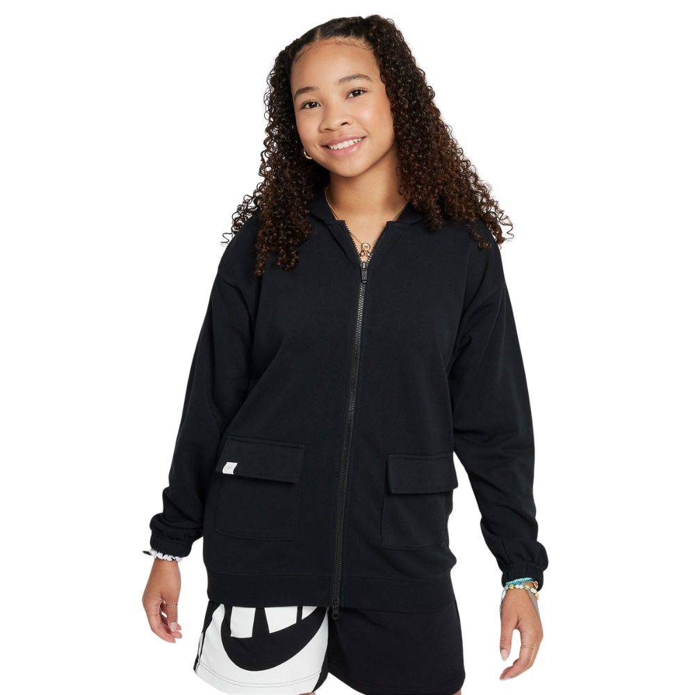 NIKE GIRLS NSW OVERSIZED FLEECE HOODIE