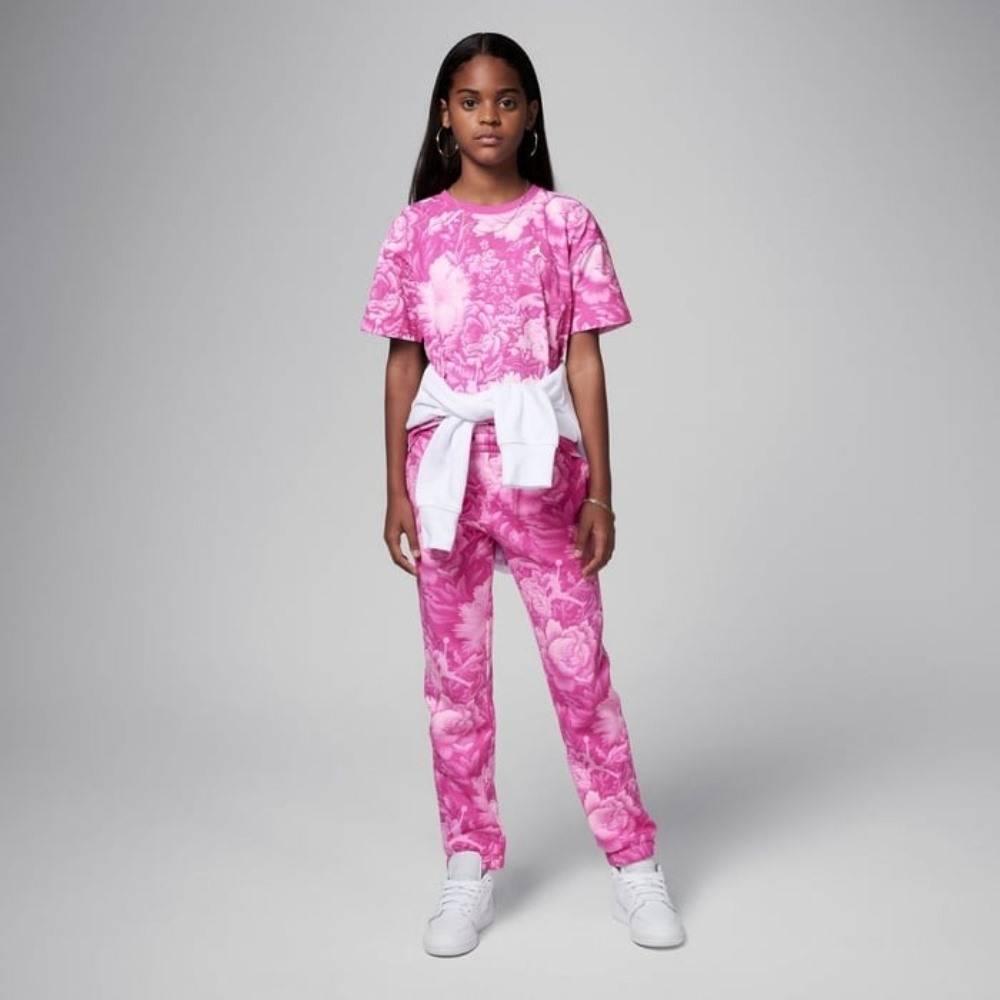 NIKE JORDAN GIRLS BRKLYN ESSENTIAL FLORAL ALL OVER PRINT PANT