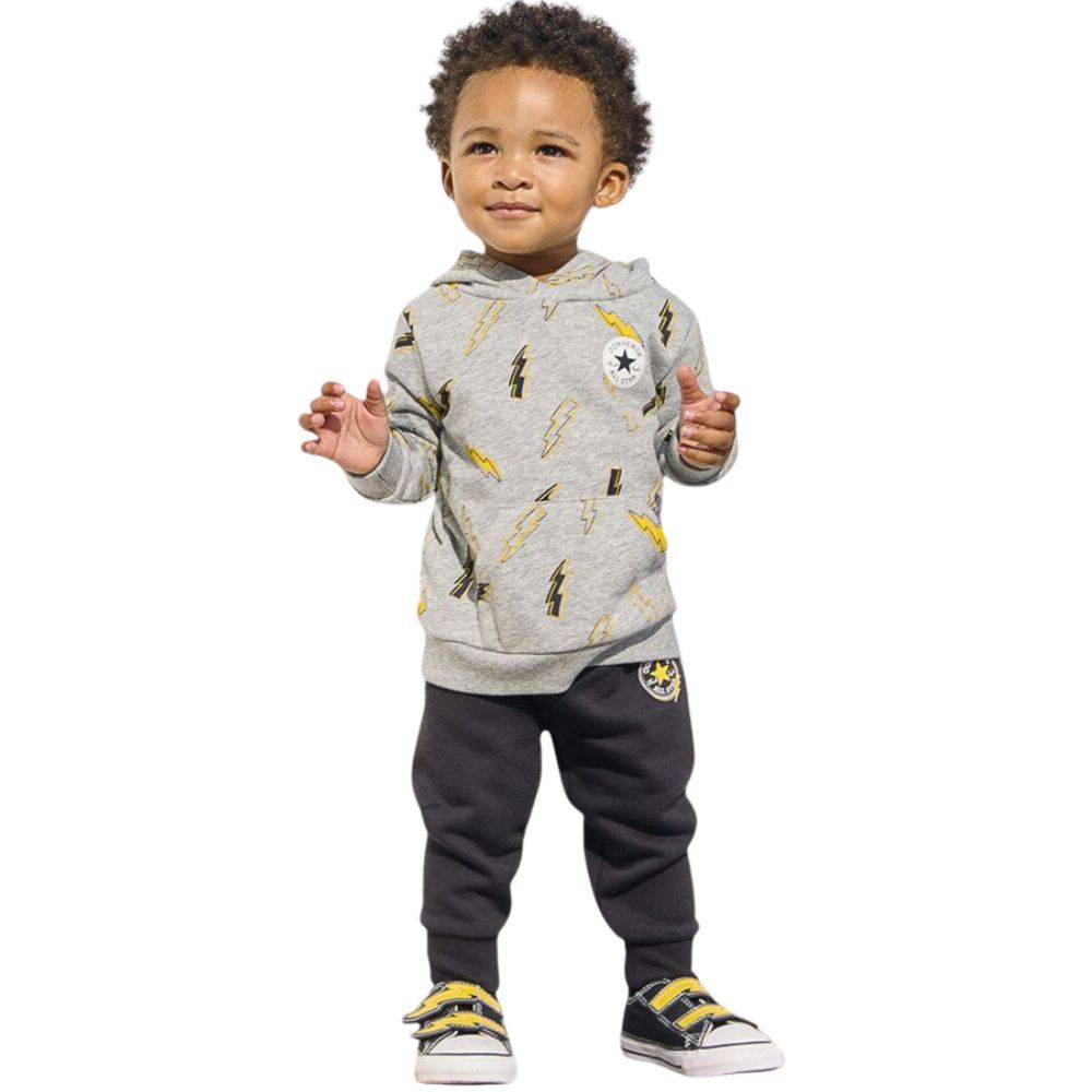 CONVERSE LITTLE KIDS FLASH FORWARD ALL OVER PRINT HOODIE