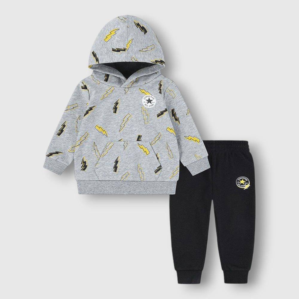 CONVERSE LITTLE KIDS FLASH FORWARD ALL OVER PRINT HOODIE