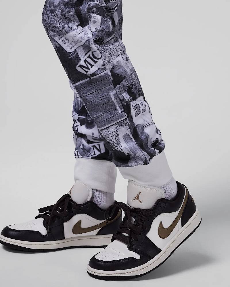 NIKE JORDAN BOYS MJ BRKLYN FLEECE ALL OVER PRINT PANT