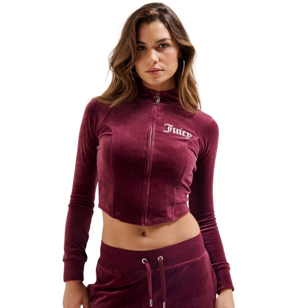 JUICY COUTURE CLASSIC VELOUR CROSS MORGAN TRACK TOP