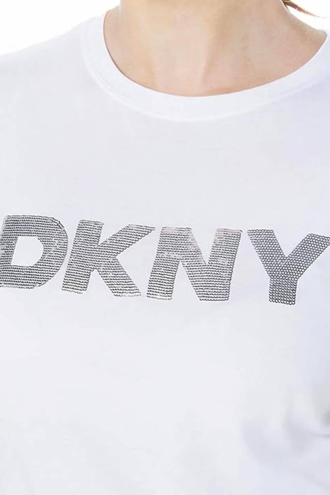 DKNY SEQUIN LOGO TEE