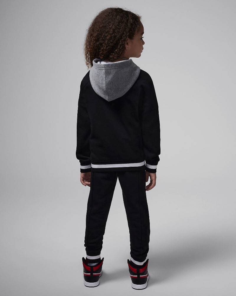NIKE JORDAN LITTLE KIDS JORDAN BLOCKED RIB FULL ZIP SET