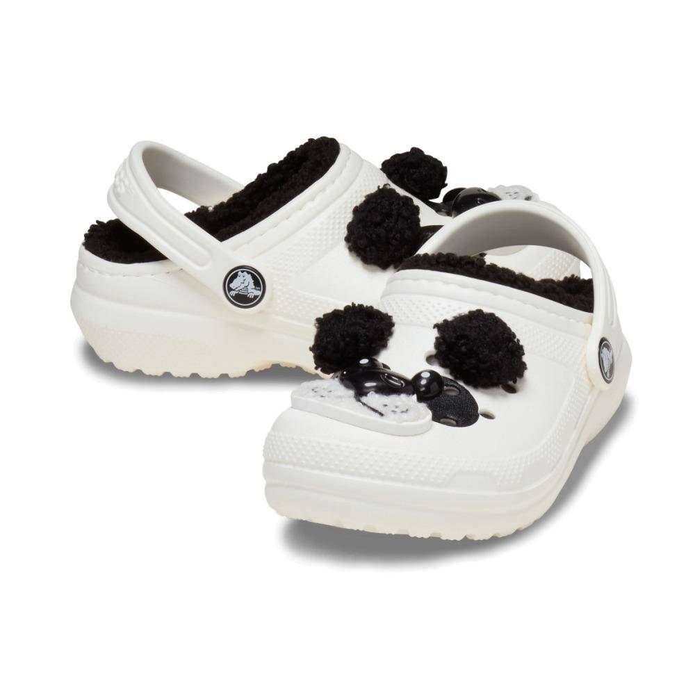 CROCS CLASSIC LINED IAM PANDA BEAR TODDLER CLOGS