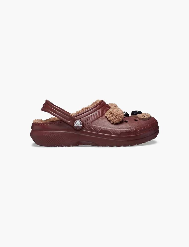 CROCS CLASSIC LINED IAM BROWN BEAR KIDS CLOGS