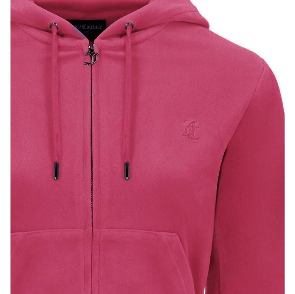 JUICY COUTURE ROBERTSON CLASSIC VELOUR ZIP HOODIE