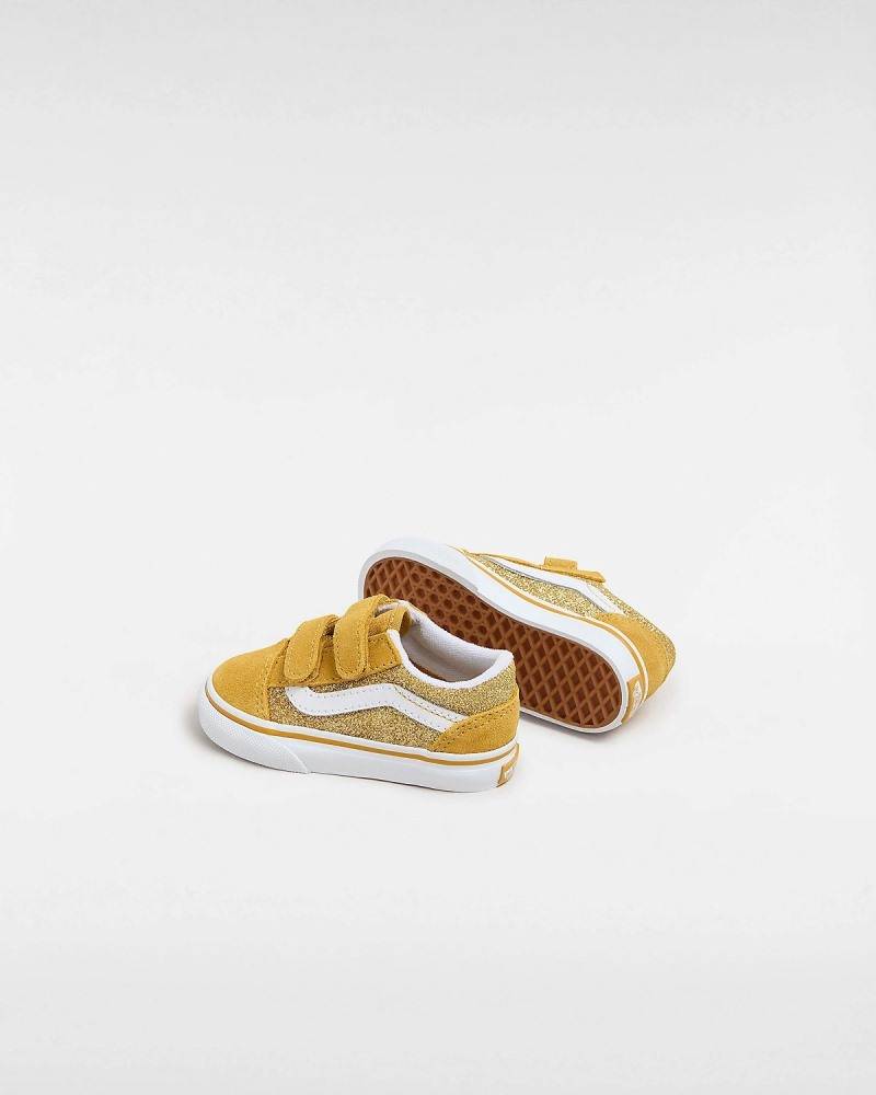 VANS TODDLER OLD SKOOL VELCRO GLITTER SHOE