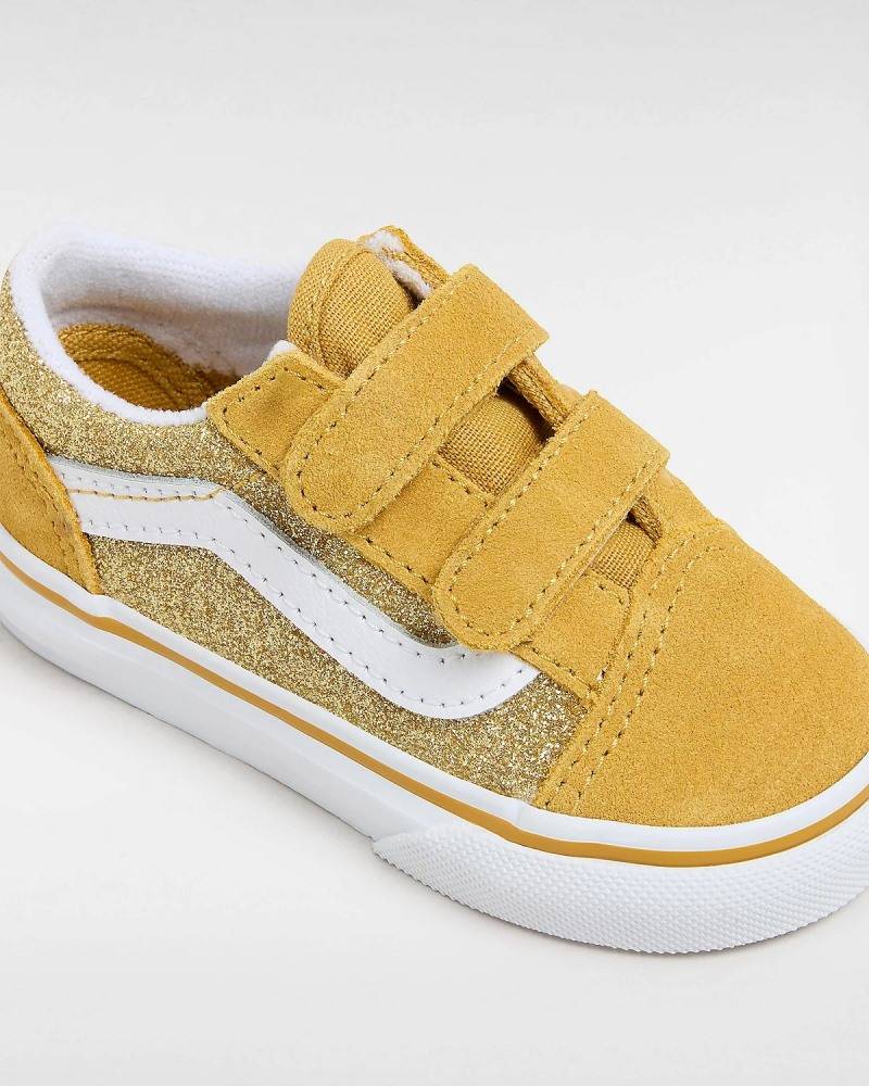 VANS TODDLER OLD SKOOL VELCRO GLITTER SHOE