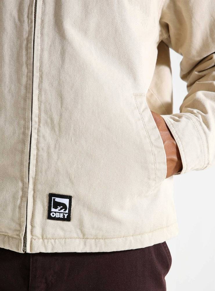 OBEY HEAD JAZZ ZIP UP JACKET