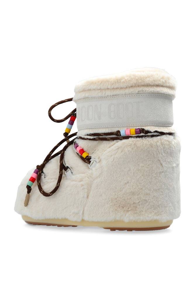 MOON BOOT ICON LOW FAUX FUR BEADS