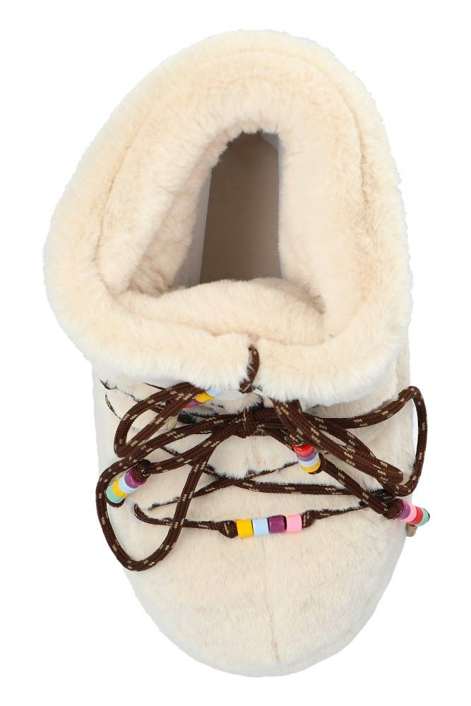 MOON BOOT ICON LOW FAUX FUR BEADS