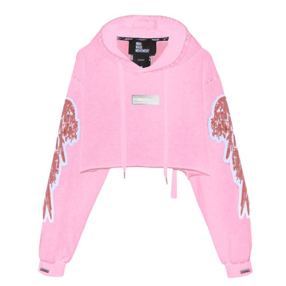 MWM WINGS CROPPED HOODIE