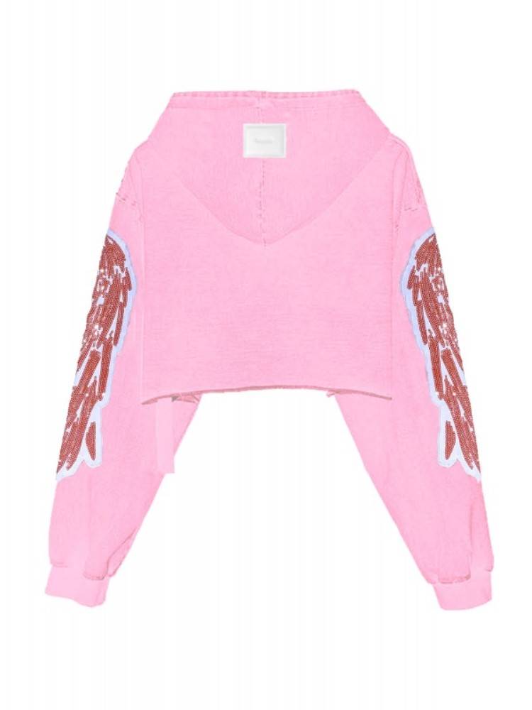 MWM WINGS CROPPED HOODIE