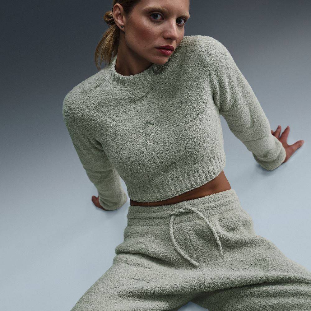 NIKE NSW PHOENIX COZY BOUCLE TIGHT LONG-SLEEVE TOP