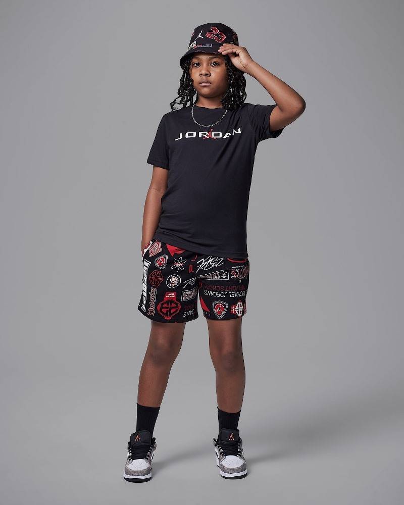 NIKE JORDAN BOYS MJ JD AIR STRETCH SS CREW