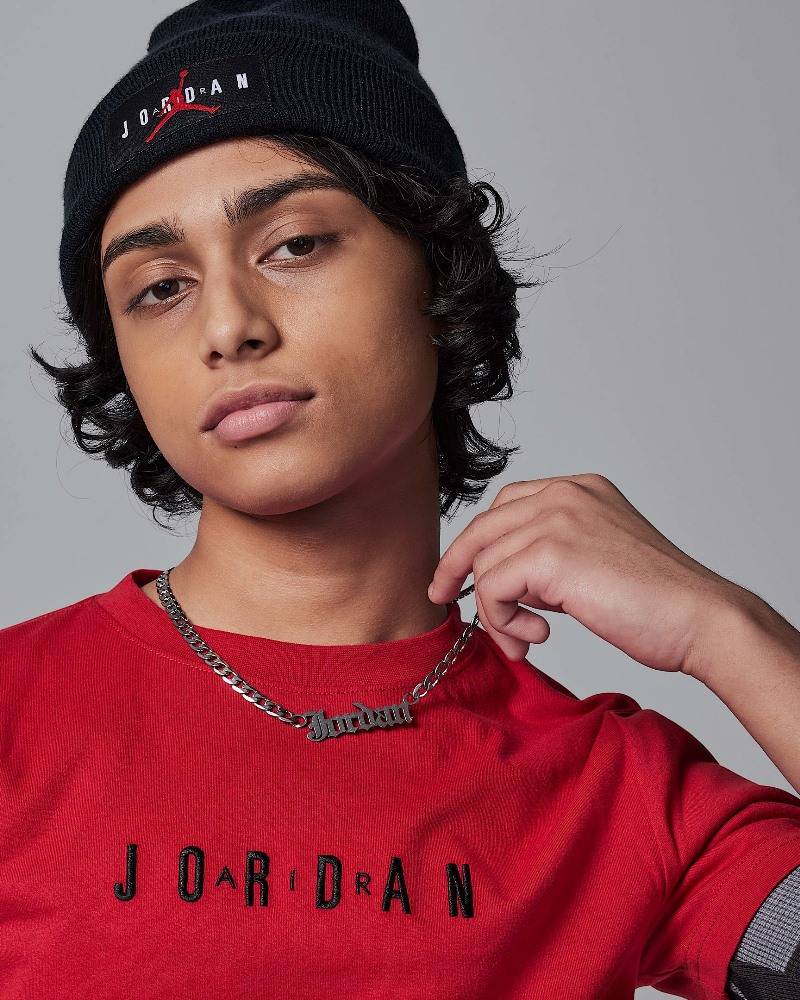 NIKE JORDAN BOYS MJ WORDMARK EMB CREW