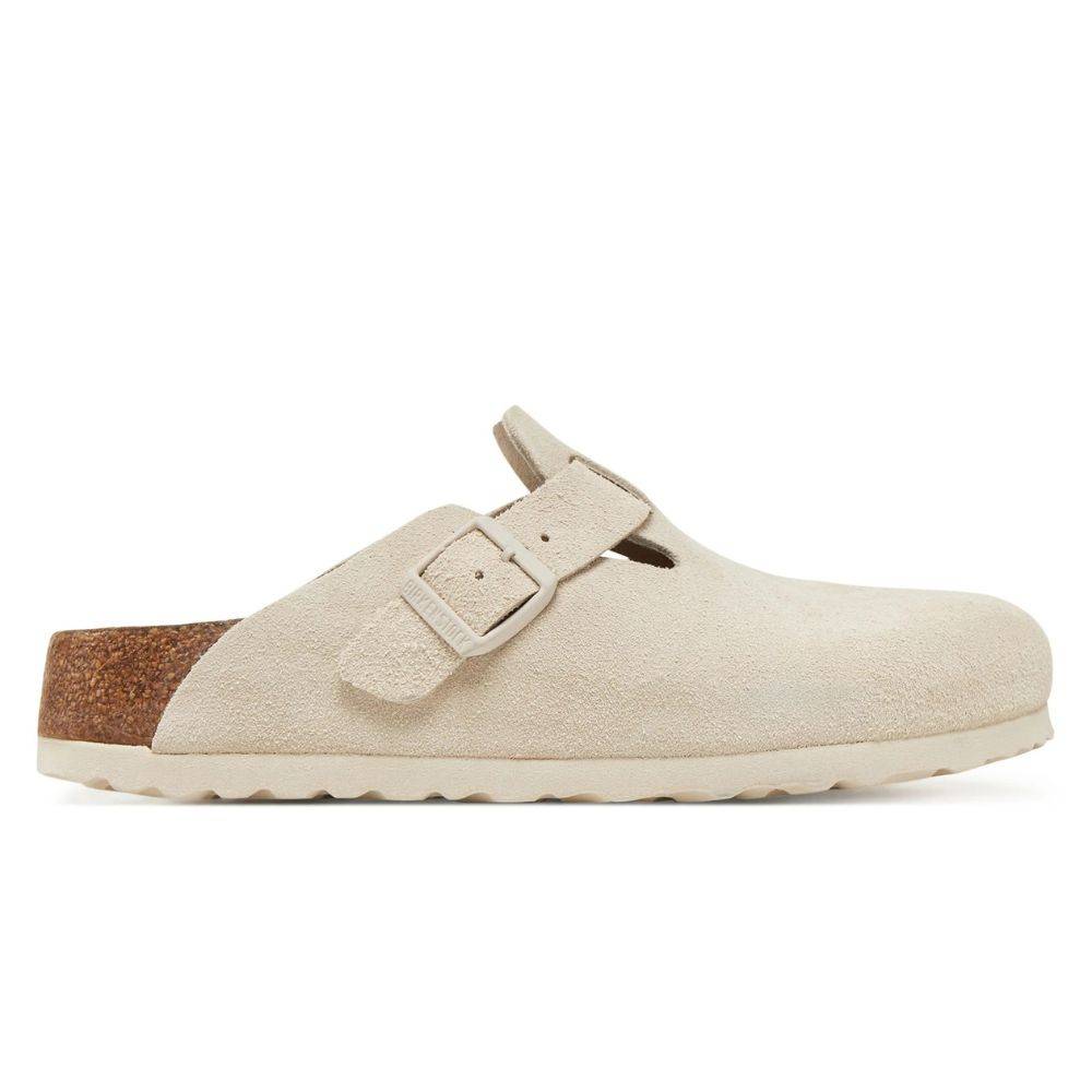 BIRKENSTOCK BOSTON SOFT FOOTBED SUEDE LEATHER NARROW