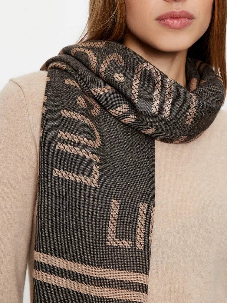 LIU JO SQUARE JACQUARD SCARF