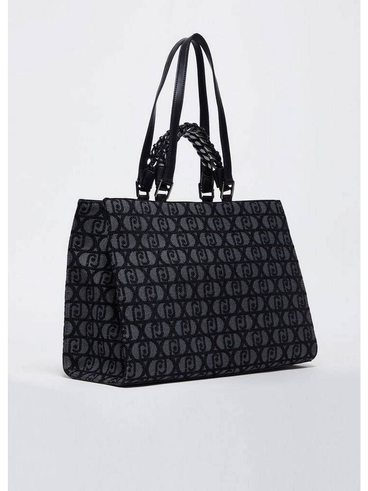 LIU JO MEDIUM JACQUARD TOTE BAG