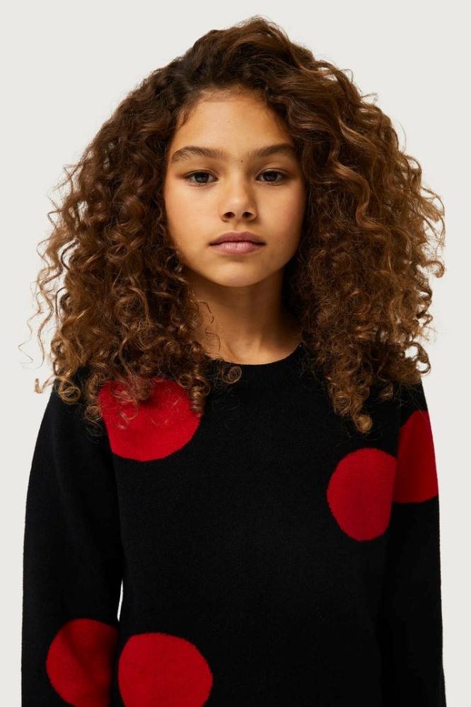 COMPANIA FANTASTICA GIRLS POLKA DOTS KNIT JUMPER
