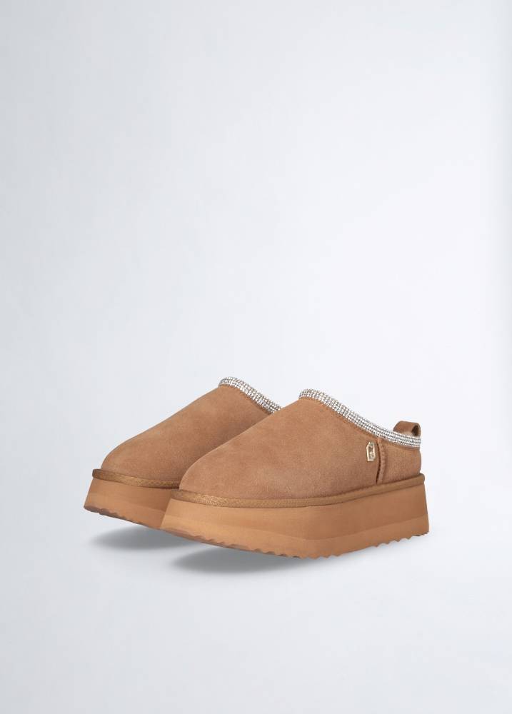 LIU JO JANE 02 - SUEDE PLATFORM MULES