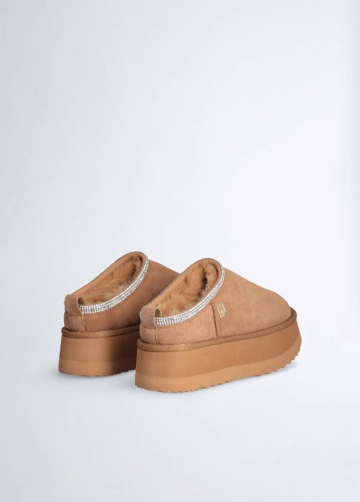 LIU JO JANE 02 - SUEDE PLATFORM MULES