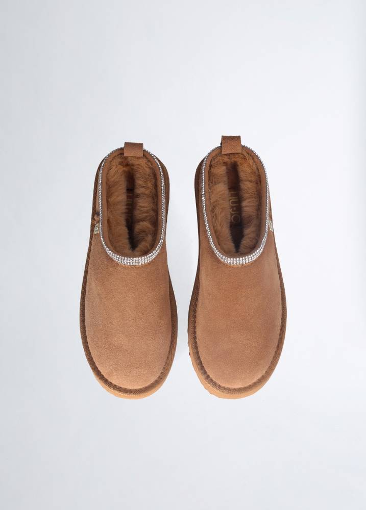 LIU JO JANE 02 - SUEDE PLATFORM MULES