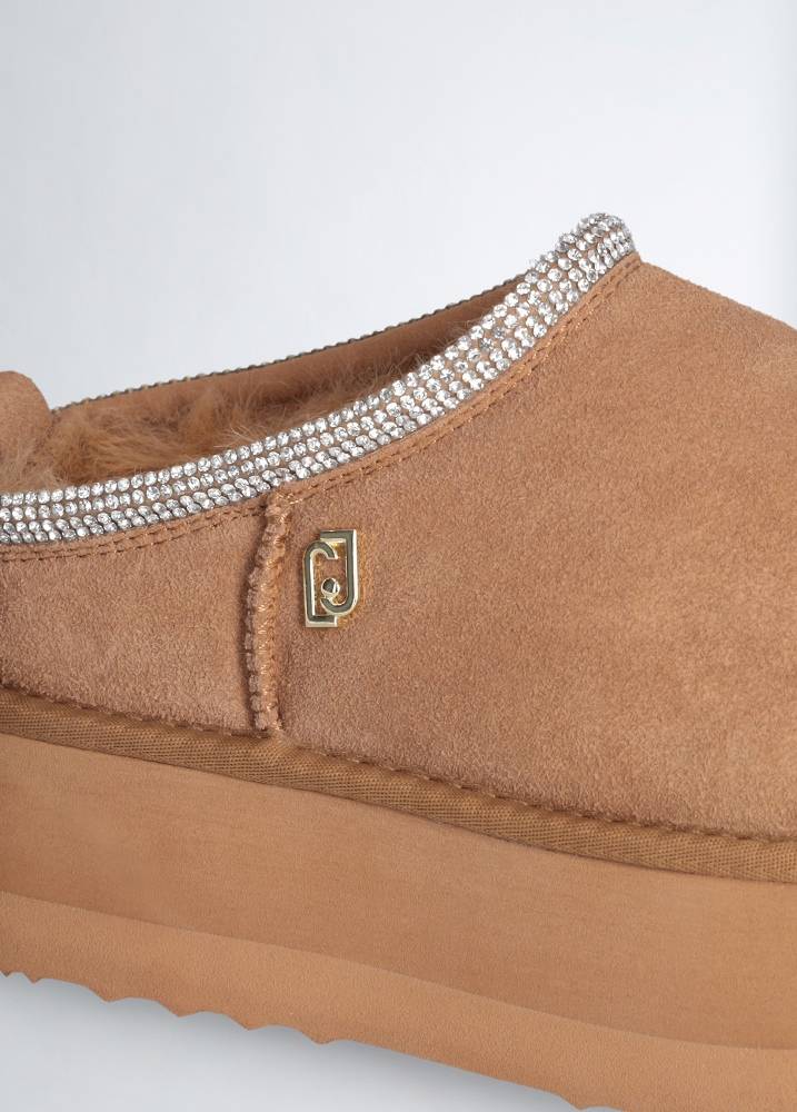 LIU JO JANE 02 - SUEDE PLATFORM MULES