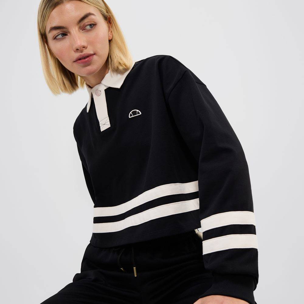 ELLESSE SARTORIA SOMBRA CROPPED RUGBY TOP