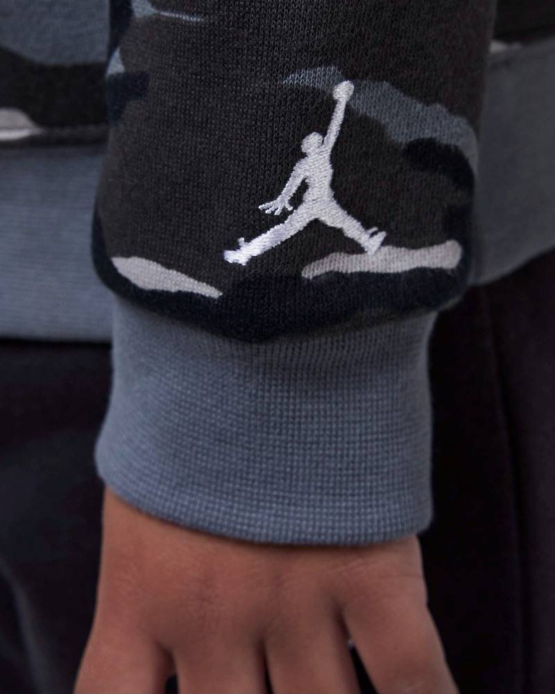 NIKE JORDAN LITTLE KIDS MJ MVP CAMO FLEECE PULLOVER SET