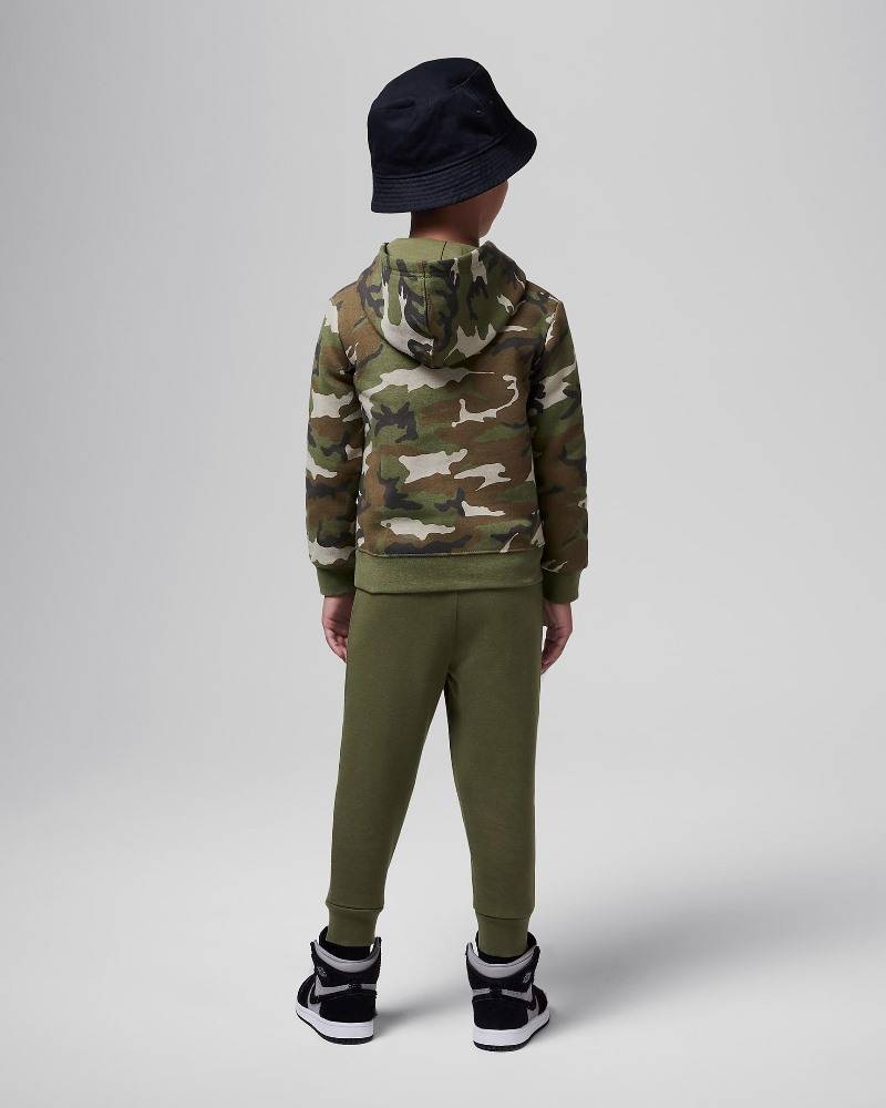 NIKE JORDAN LITTLE KIDS MJ MVP CAMO FLEECE PULLOVER SET