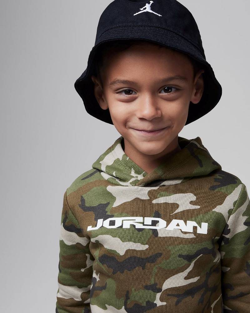 NIKE JORDAN LITTLE KIDS MJ MVP CAMO FLEECE PULLOVER SET