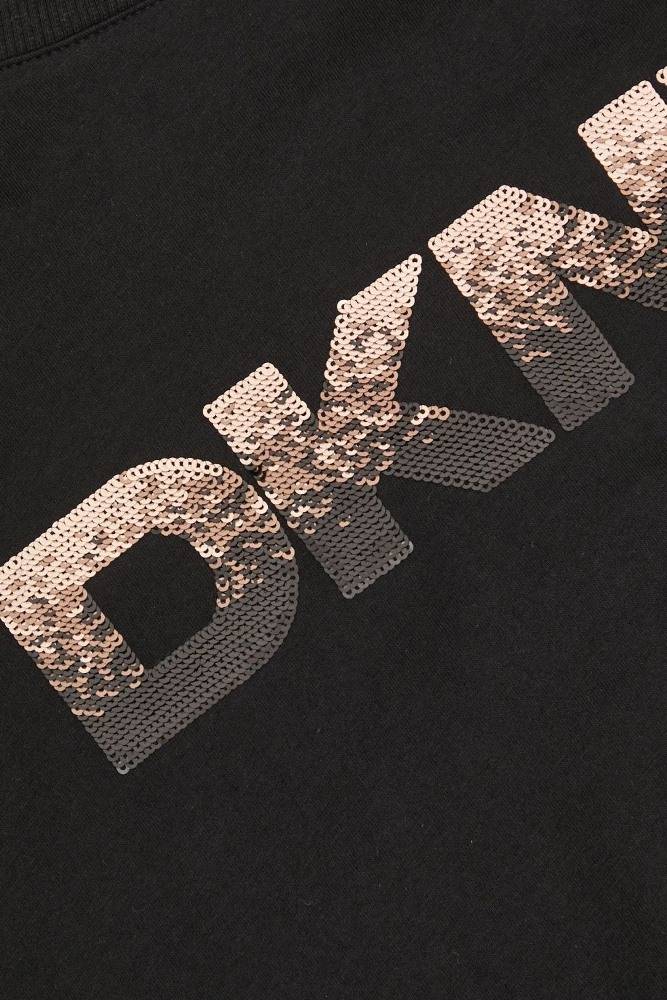 DKNY OMB SEQUIN LOGO SS TEE