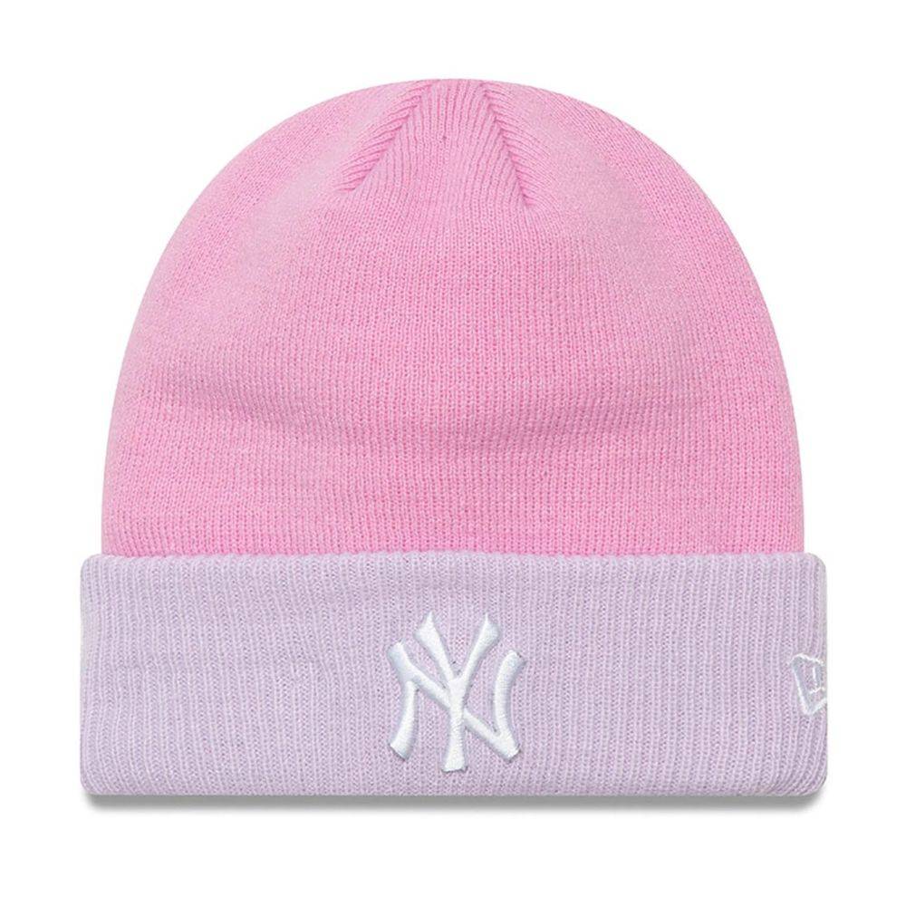 NEW ERA YOUTH COLOUR BLOCK BEANIE NEW YORK YANKEES